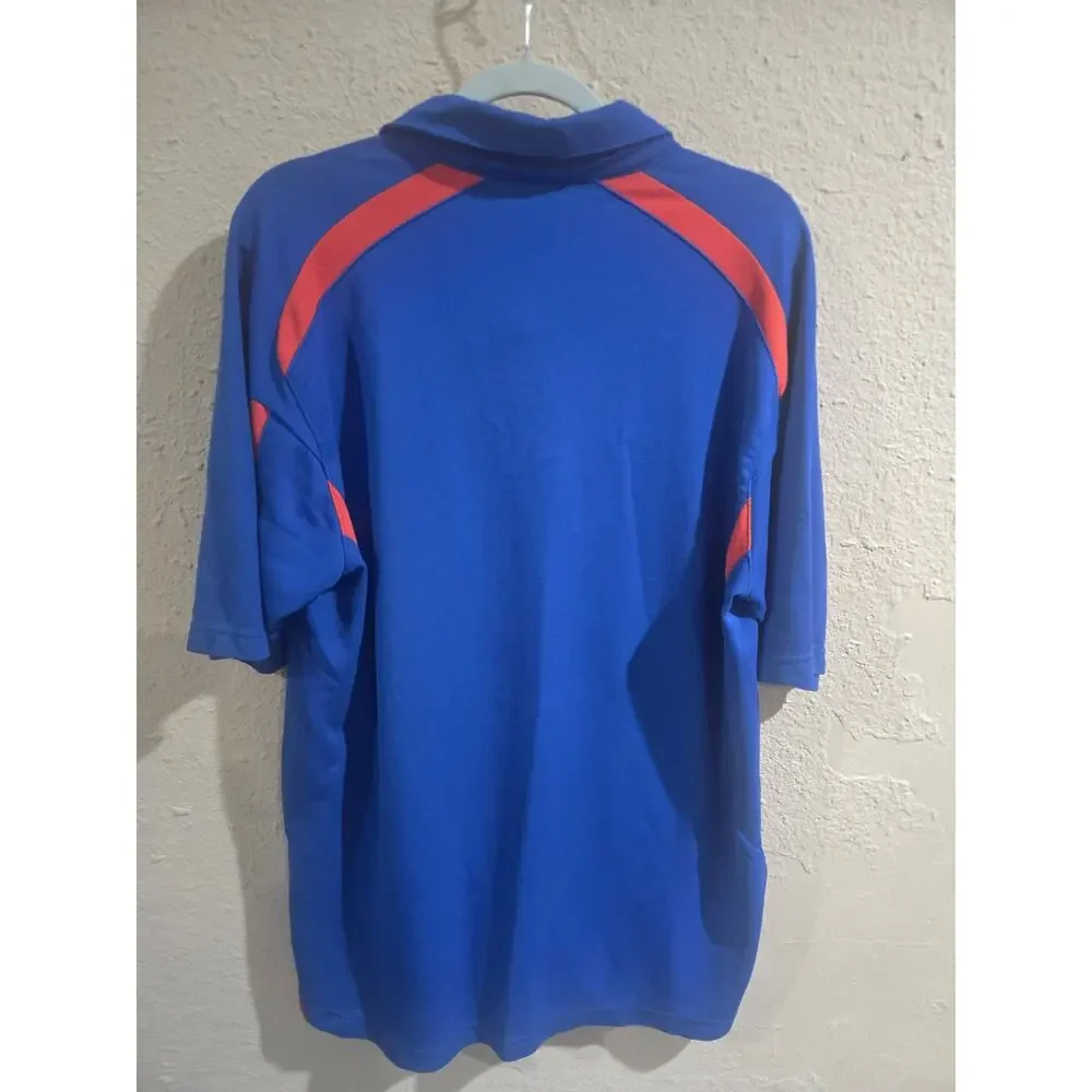 Vintage Nike Florida Gators Polo Shirt Mens XL Blue Orange Logo NCAA EUC DriFit